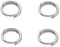 200PCS 10mm Double Loops Round Split Jump Rings Wire Connector for Jewelry Making,Silver